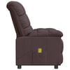 vidaXL Massage Chair Dark Brown Fabric (100% polyester), plywood, iron