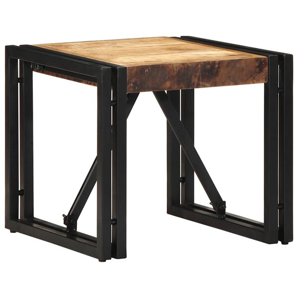vidaXL Coffee Table Natural wood and black