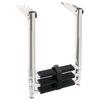 vidaXL Folding Boarding Ladder 3-step Stainless Steel