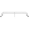 vidaXL Bed Frame White Steel Single Foldable Bed Frame Rectangular