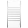 vidaXL Bath Enclosure 47.2"x26.8"x51.2" Tempered Glass Stripe