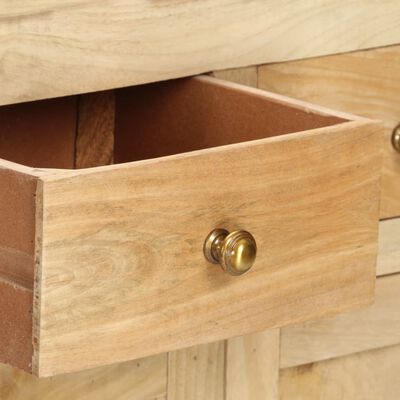 vidaXL Side Cabinet 25.6"x11.8"x29.5" Solid Mango Wood