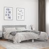 vidaXL Bed Frame Grey Sonoma Engineered wood, metal, plywood Double