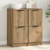 vidaXL Sideboard Set of 2 Artisan Oak Engineered Wood Small Sideboard