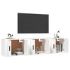 vidaXL Wall-mounted TV Cabinet Set of 3 White Engineered wood