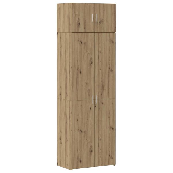 vidaXL Storage Cabinet artisan oak 70 x 42.5 x 225 cm Engineered wood