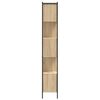 vidaXL Bookcase Sonoma Oak 28.3"x11"x67.7" Engineered Wood