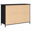vidaXL Sideboard Black Oak 39.37 x 13.78 x 27.56 in