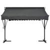 vidaXL Awning Anthracite Powder-coated steel, 100% polyester with PU coating