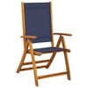 vidaXL Folding Garden Chair Set of 6 Blue