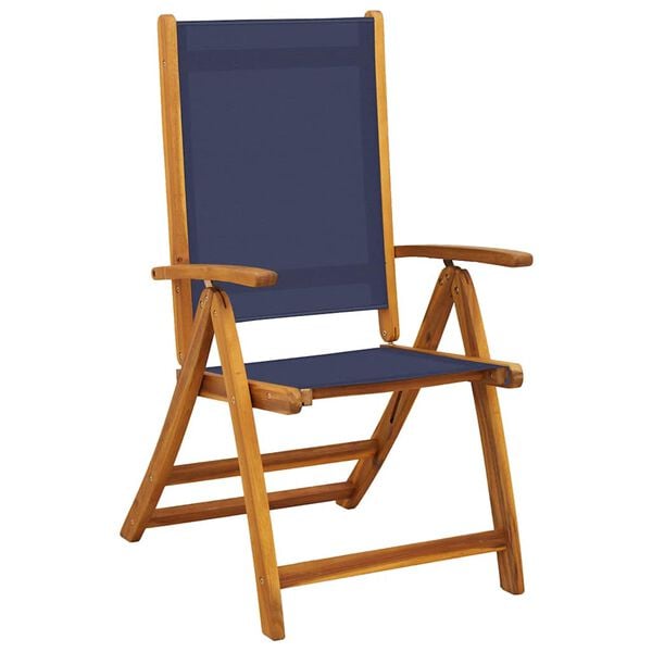 vidaXL Folding Garden Chair Set of 6 Blue