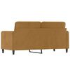 vidaXL 2-seater Sofa Brown Velvet (100% polyester), metal, textilene