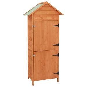 vidaXL Patio Storage Cabinet Brown 16.7"x25.2"x74.8"