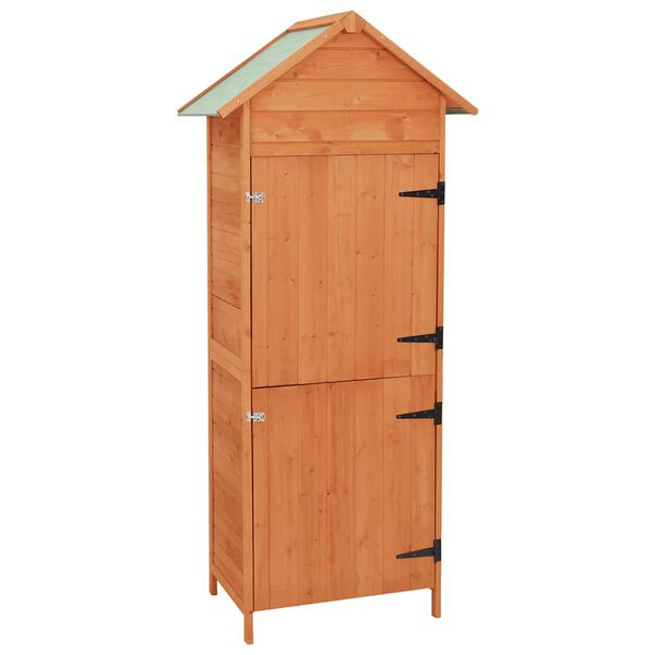 vidaXL Patio Storage Cabinet Brown 16.7"x25.2"x74.8"