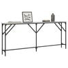 vidaXL Console Table Grey Sonoma Engineered Wood, Metal Large