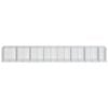 vidaXL Gabion Basket Silver Galvanized Iron Wire Large Durable