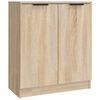 vidaXL Sideboard Set of 3 Sonoma Oak Engineered Wood Medium Sideboard
