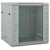vidaXL Network Cabinet Grey 23.62 x 23.62 x 25.59 in Steel