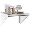 vidaXL Wall Shelf Silver Stainless Steel Medium Wall mounting