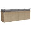 vidaXL Garden Sofa Beige