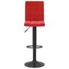 vidaXL Bar Stool Set of 2 Wine Red Steel Medium Bar Stool