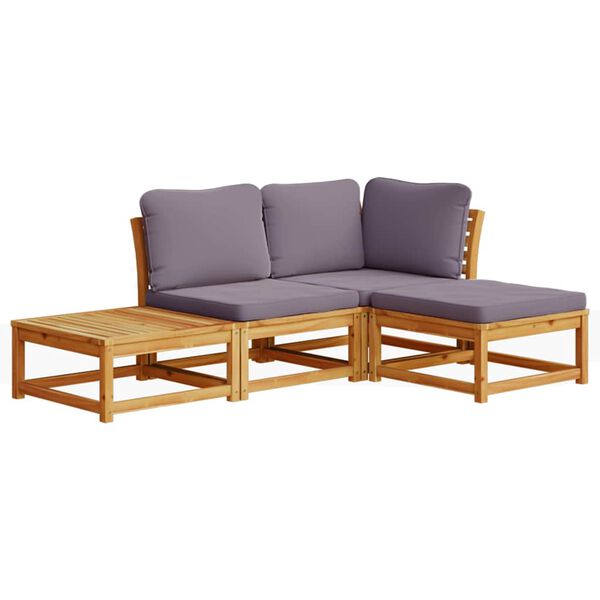 vidaXL Garden Lounge Set Solid Wood Acacia Solid Acacia wood Standard