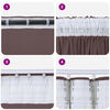 vidaXL Velvet Curtains 2 pcs Brown 96.46 x 55.12 in Velvet