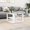 vidaXL Coffee Table White Engineered Wood Small Coffee Table Square