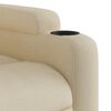 vidaXL Recliner Chair Cream Polyester, Metal, Plywood Recliner Chair