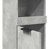 vidaXL Bathroom Cabinet Concrete Grey Engineered Wood Tall
