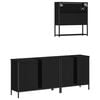 vidaXL Bathroom Furniture Set Black
