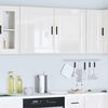vidaXL Kitchen Wall Cabinet Set of 2 High gloss white Engineered wood