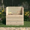 vidaXL Composter Natural Wood Solid Pine Wood 39.4 x 39.4 x 40.2 in