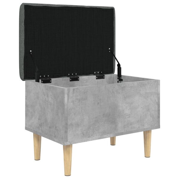 vidaXL Storage Bench Concrete grey, Dark grey