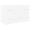 vidaXL Sink Cabinet With Basin White Engineered wood, Ceramic Medium