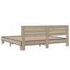 vidaXL Bed Frame Sonoma oak Engineered wood Super King Modern