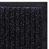 vidaXL Doormat Black PVC backing, Polyester top 35.4 x 47.2 in Non-slip