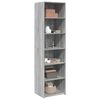 vidaXL Highboard Grey Sonoma Engineered Wood Tall Highboard