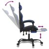 vidaXL Gaming Chair Black and Blue Faux leather, metal, plywood, foam