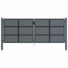 vidaXL Garden Gate Anthracite 157.5x59.1" Steel