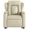 vidaXL Stand Up Massage Recliner Chair Cream