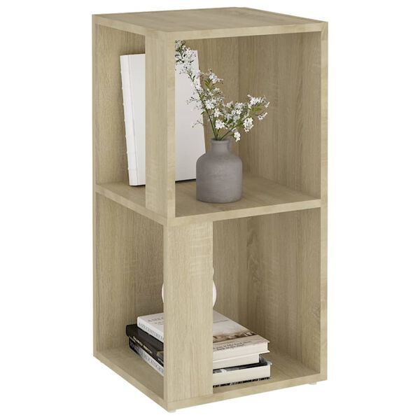 vidaXL Corner Cabinet Sonoma oak Engineered wood Medium Corner Cabinet