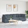 vidaXL Modular Sofa Dark Grey Velvet Large Modular Dark Grey Sofa