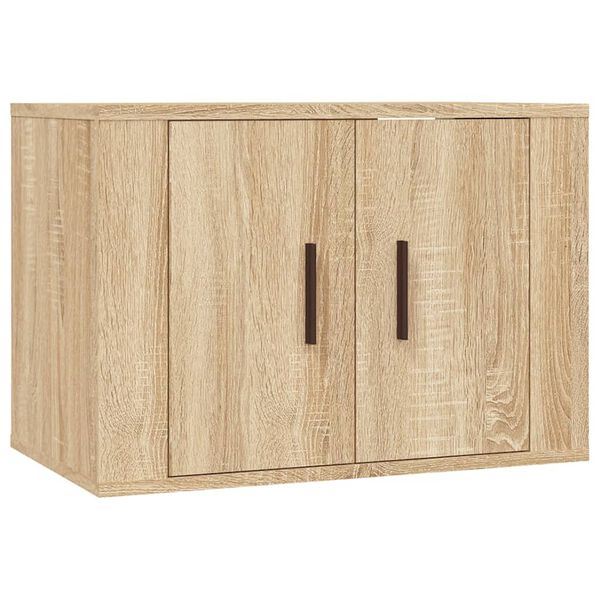 vidaXL TV Cabinet Set Set of 2 Sonoma Oak Engineered wood Medium