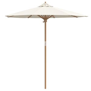 vidaXL Garden Parasol Cream White &Oslash; 270 x 260 cm Bamboo