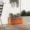 vidaXL Garden Planter Wax brown Solid pine wood Medium Decorative Inlays