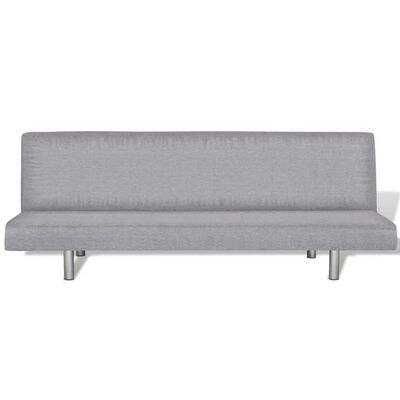 vidaXL Sofa Bed Fabric Light Gray