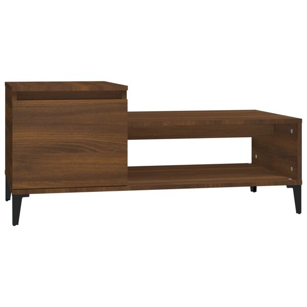 vidaXL Coffee Table Brown Oak Engineered Wood
