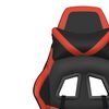 vidaXL Gaming Chair Black and Red Faux Leather, Metal, Plywood, Foam
