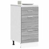 vidaXL Bottom Cabinet Grey Sonoma Engineered Wood 15.7x18.1x32.1 in